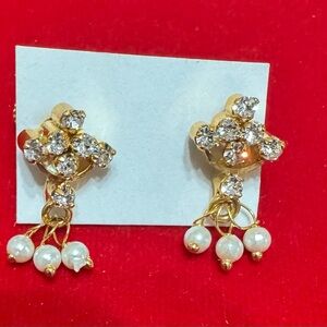 22 karat plated gold earrings